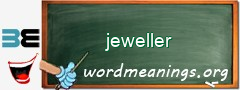 WordMeaning blackboard for jeweller